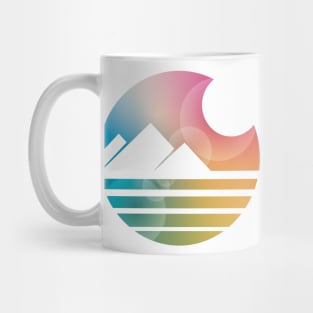 Vintage Sunset Mountain Mug